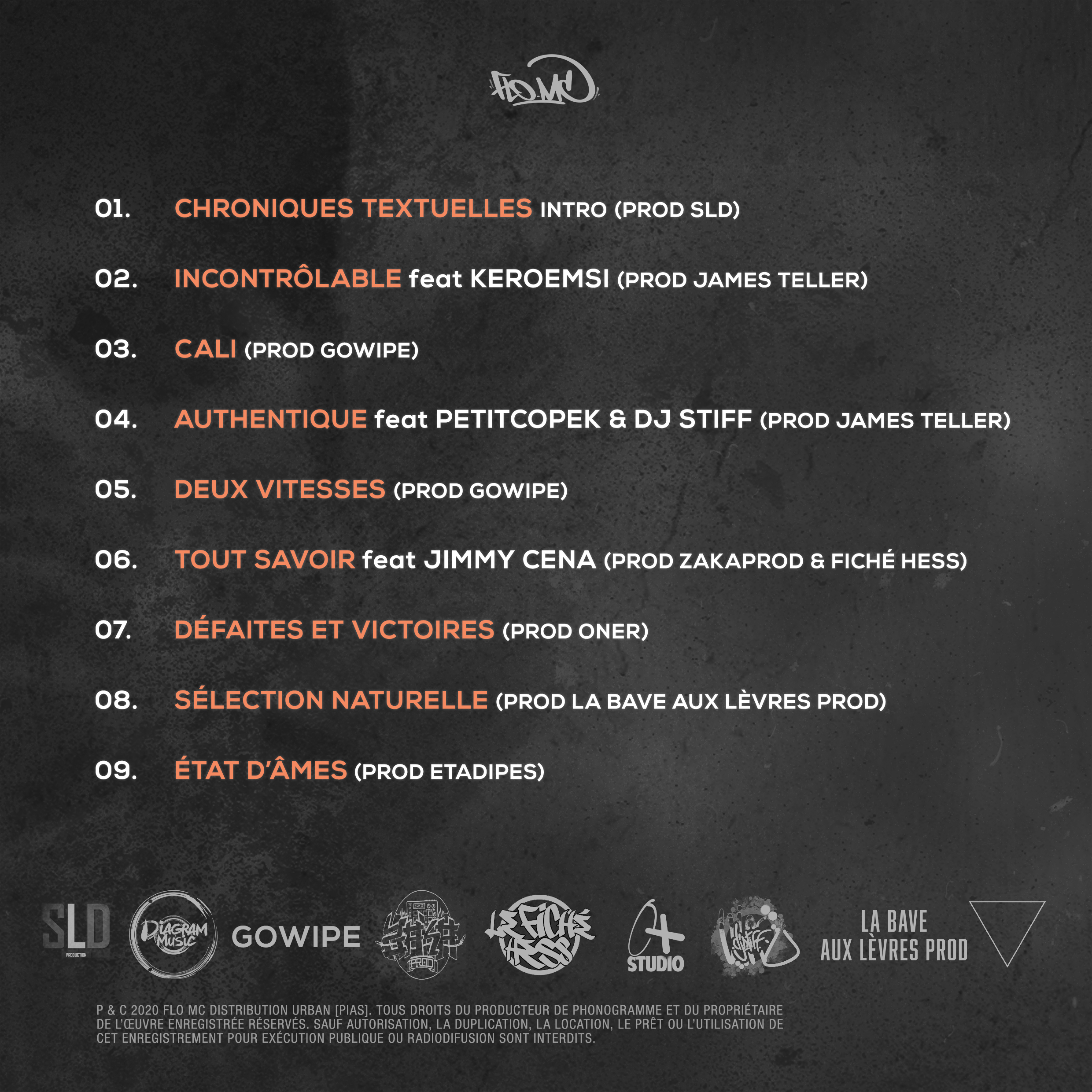 FLO MC Chroniques textuelles-album-projet-rap-francais